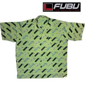 FUBU The Collection Street Racing Button Down